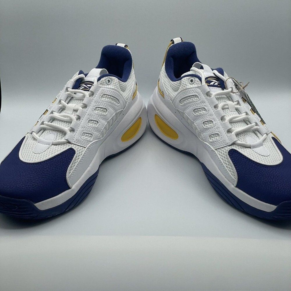Reebok Solution Mid Men's Allen Iverson Basketball Yellow/Purple Shoes Size 11.5 - Picture 6 of 12